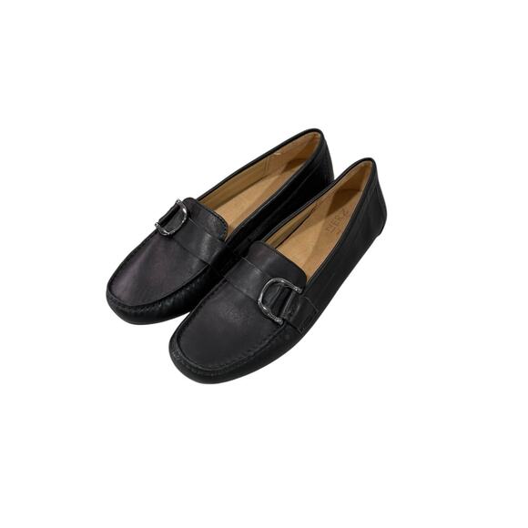 Naturalizer Berkley Loafers Black Leather Slip On Comfort Moccasin Womens 8 M - Picture 1 of 7